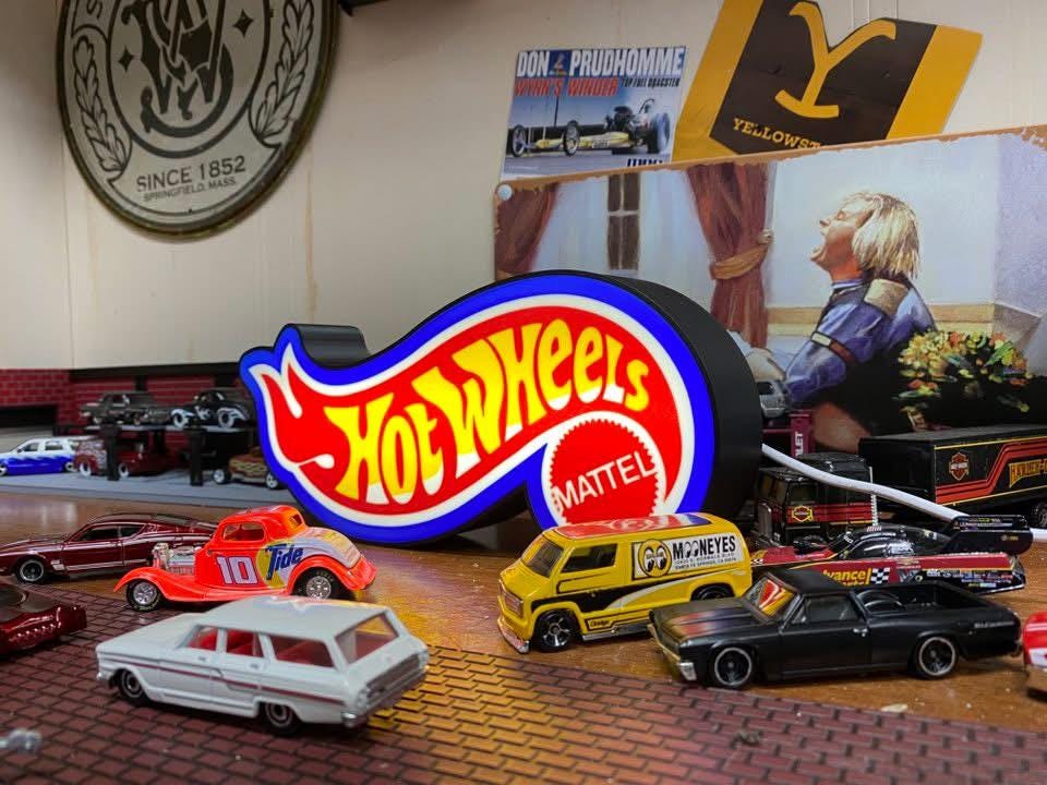 Hot Wheels LED Light Box: 3D Printed Dimmable Display - ZS3DPrintZ