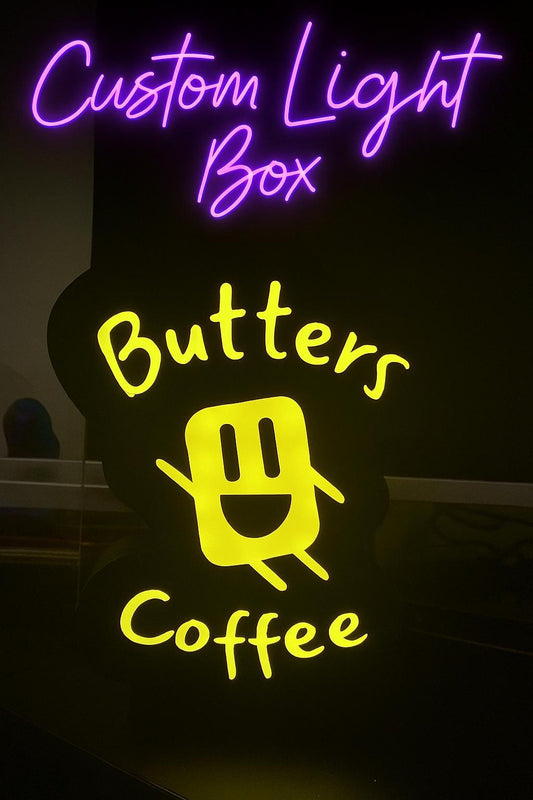 Custom Logo LED Light Box: 3D Printed USB Powered Sign - ZS3DPrintZ