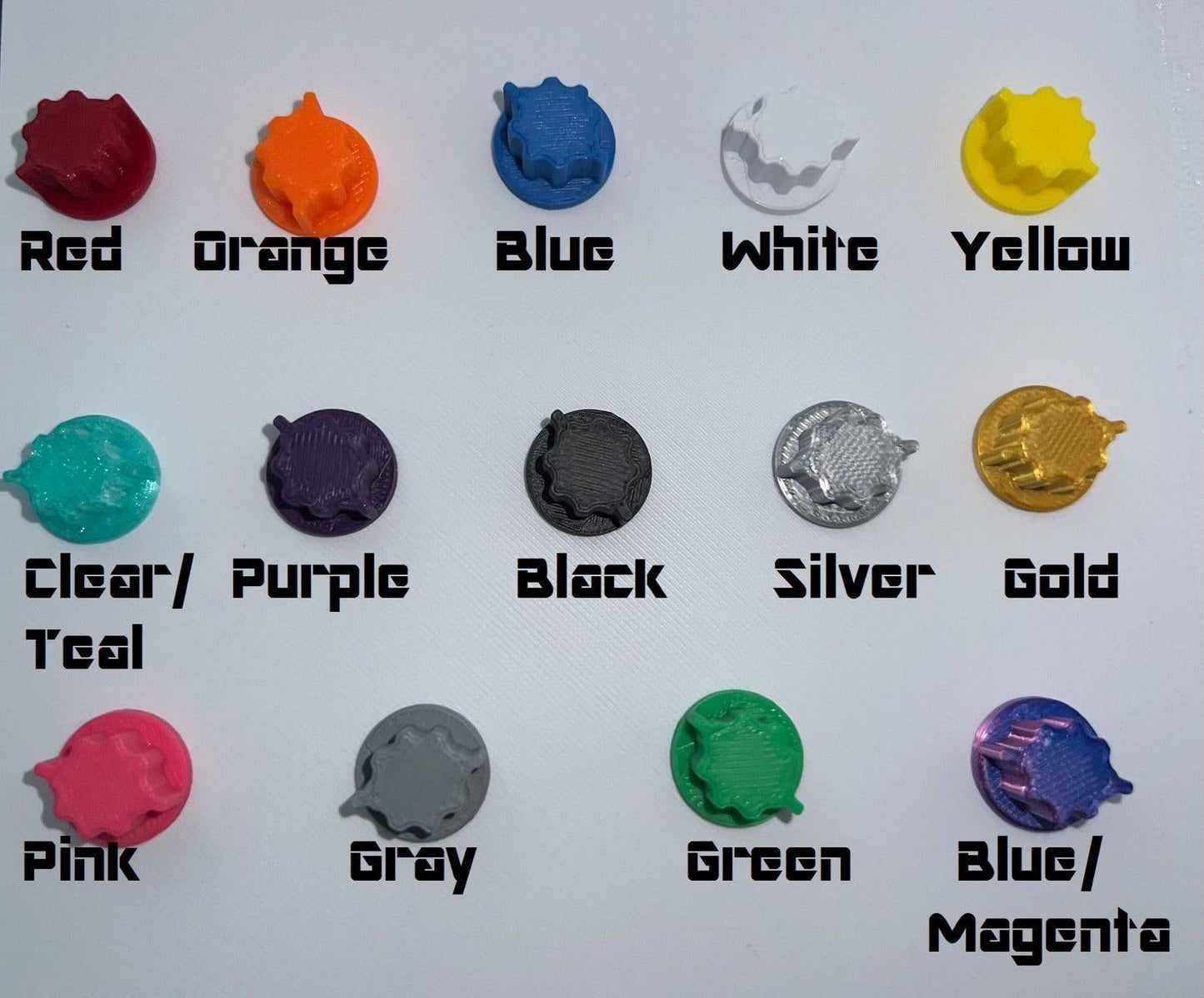 3D Printed Honda Grom Valve Stem Caps - Custom Colors (Pair) - ZS3DPrintZ