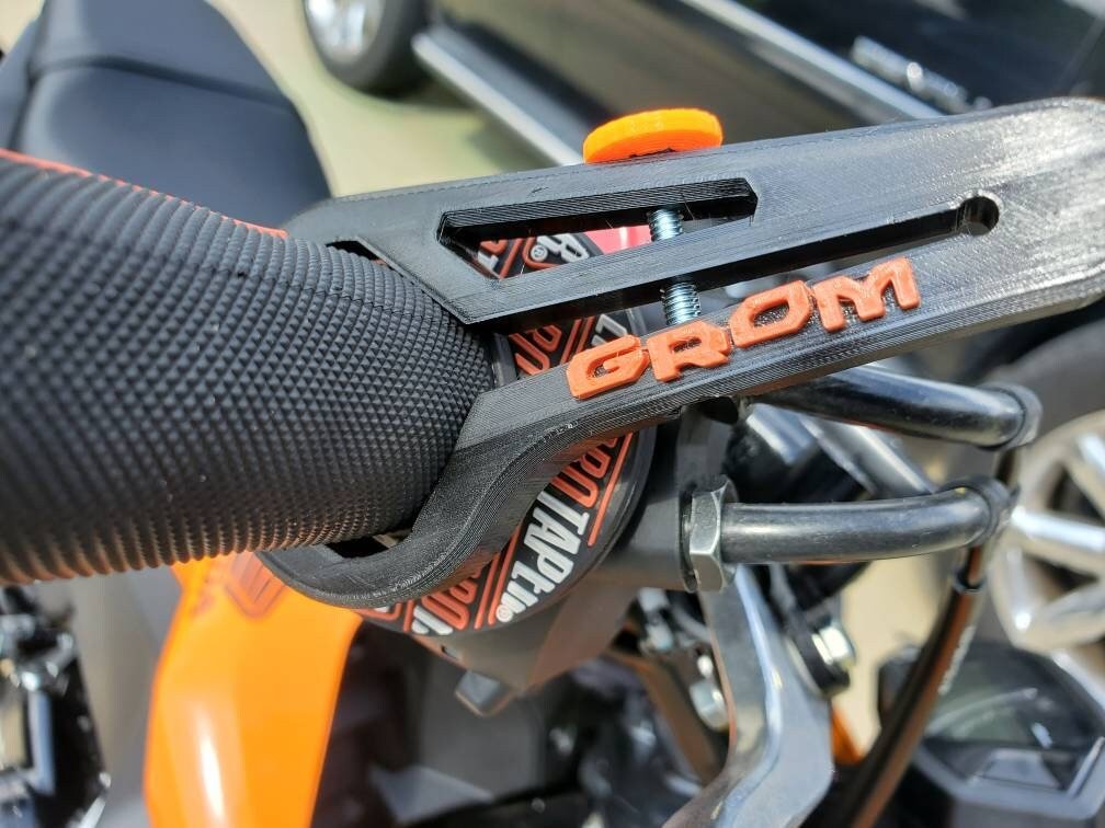 Scooter/Honda Grom Cruise Control/Cruise Assist - Honda Grom or any other Logo/Text you want!!!! Use with 7/8" Grips/Bars - ZS3DPrintZ