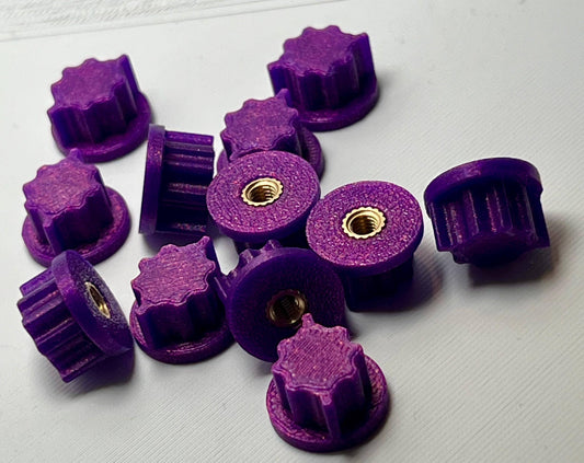 RC Body Mount Thumbscrews: No more Body Clips!! 3D Printed (12 Pack, USA Made) - ZS3DPrintZ