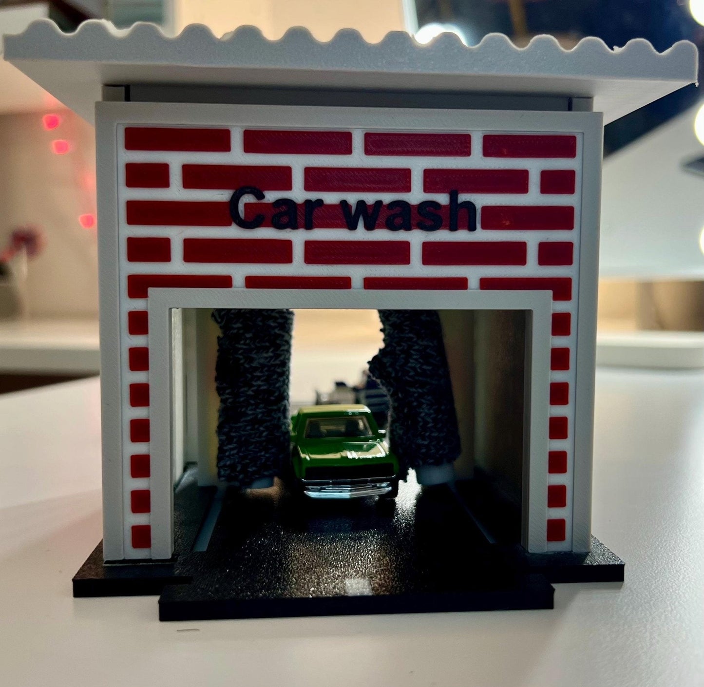 1/64 Scale Car Wash Diorama: 3D Printed Diecast Display - ZS3DPrintZ
