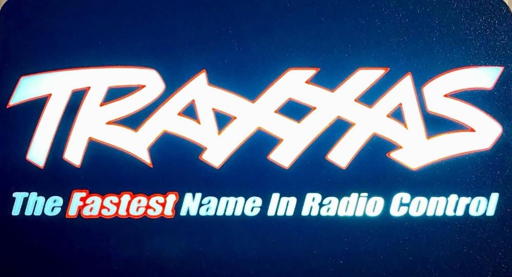 3D Printed Traxxas Logo Light Box: USB LED, Custom RC Decor - ZS3DPrintZ