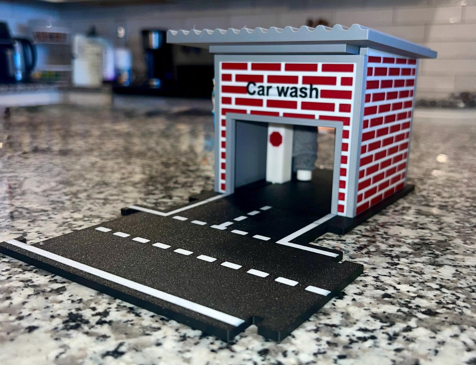 1/64 Scale Car Wash Diorama: 3D Printed Diecast Display - ZS3DPrintZ