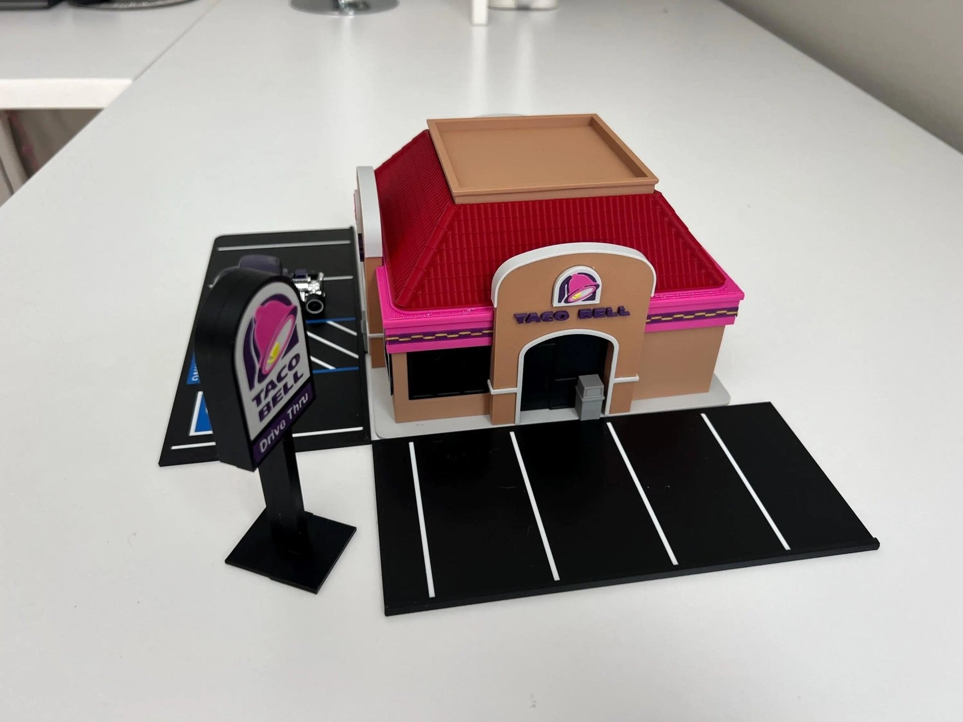 1/64 Scale Taco Bell Diorama: 3D Printed Hot Wheels Display, NO Assembly required!! - ZS3DPrintZ