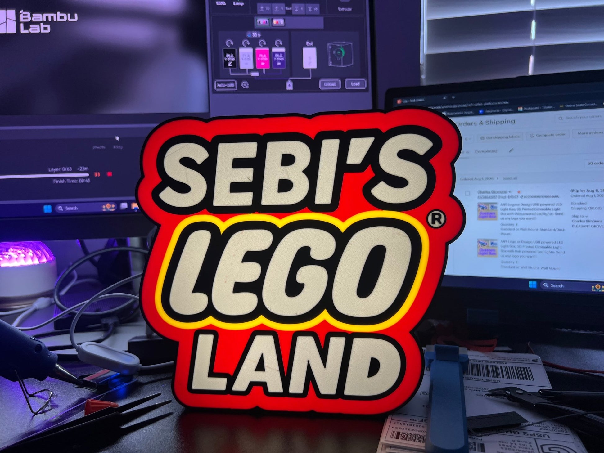 Lego Light Box USB Dimmable LED - ZS3DPrintZ
