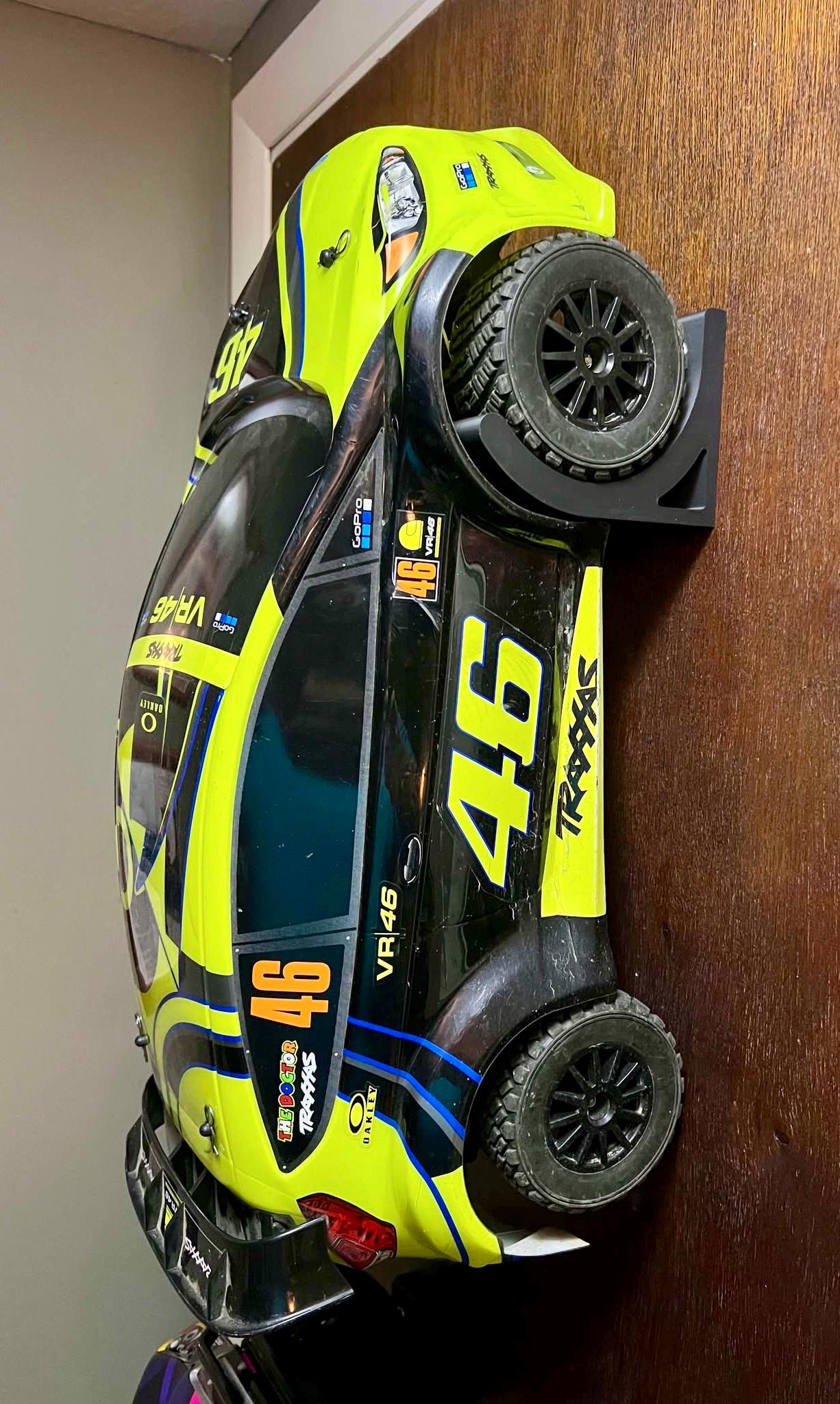 1/10 Scale RC Truck Wall Mount Hanger: Traxxas Slash/Stampede and other Large 1/10 Scale R/C Trucks and Cars - ZS3DPrintZ